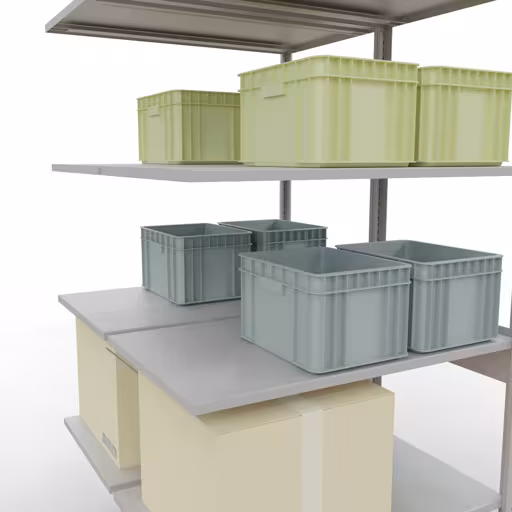 Rayonnage supplémentaire, rayonnage double, système d'étagères MULTIplus150, 2500 x 1000 x (2x600) mm (HxLxP), 2x6 tablettes, traverse, RAL 7035 gris clair avec le numéro d'article. 32766 Étagère supplémentaire, étagère double, système d'étagères MULTIplus150, 2500 x 1000 x (2x600) mm, 2x6 étagères, traverse, RAL 7035 gris clair de Schulte Lagertechnik de la catégorie étagères