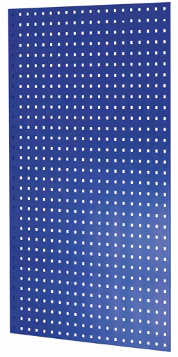 Panneau latéral perforé, 90 x 1250 x 800 mm (H x P), RAL 5010 bleu gentiane, accessoires, réf. 35684-B