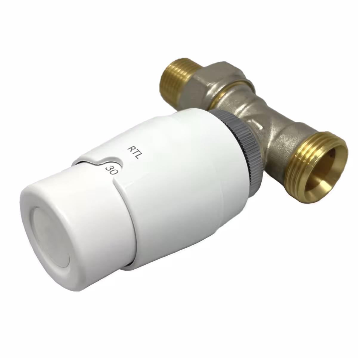 Limitatore della temperatura di ritorno RTL per riscaldamento a pavimento ad acqua calda | Valvola RTL passaggio 1/2" della marca HoWaTech della gamma di prodotti per il riscaldamento a pavimento