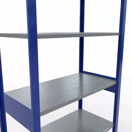 Figure n° 13 de l'article étagère de base, système d'étagères enfichables MULTIplus85, 2500 x 1000 x 500 mm, 6 étagères, RAL 5010 bleu gentiane du groupe de produits système enfichable de la marque Schulte Lagertechnik