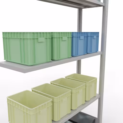 Étagère supplémentaire, étagère, système enfichable MULTIplus150, 2000 x 1000 x 300 mm, 5 étagères, gris clair RAL 7035 de Schulte Lagertechnik avec le réf. 32635-LR