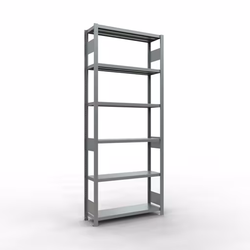 Image supplémentaire de l'article Étagère de base, étagère, système enfichable MULTIplus250, 2500 x 1000 x 300 mm, 6 étagères, galvanisé à partir de l'étagère de base