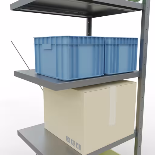 Immagine del prodotto n. 12 dell'articolo Scaffale aggiuntivo, scaffale, sistema a innesto MULTIplus250, 2000 x 750 x 600 mm (AxLxP), 5 ripiani, traversa, zincato Figura n. 12 dell'articolo scaffale aggiuntivo, scaffale a scaffale, sistema a innesto MULTIplus250, 2000 x 750 x 600 mm (AxLxP), 5 ripiani, traversa, zincato del gruppo di prodotti sistema a innesto della marca Schulte Lagertechnik