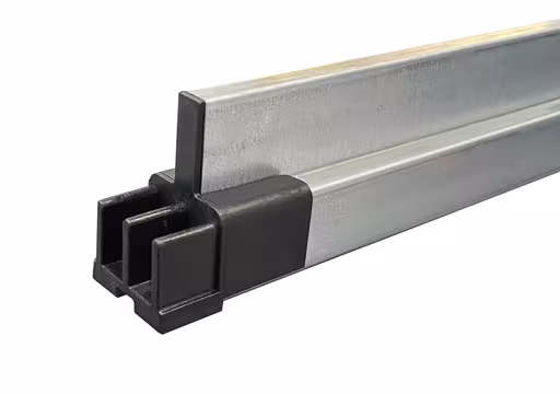 Rail de guidage comme bande de séparation pour rayonnages de stockage, 1300 mm, galvanisé de Schulte Lagertechnik de la catégorie étagères