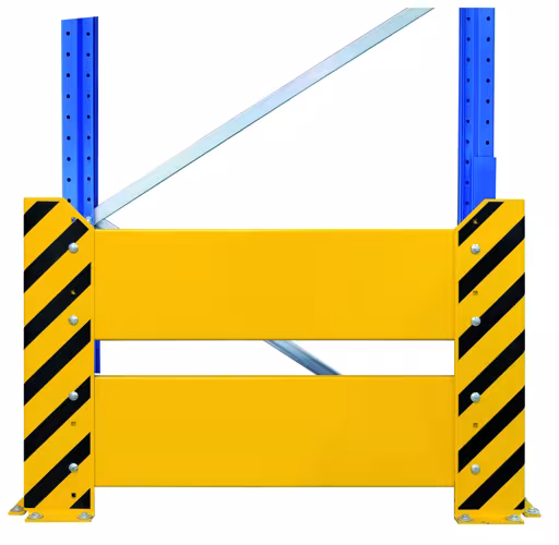 Parete di protezione dagli urti, 800 x 800 mm (A x L), giallo/nero di Schulte Lagertechnik nella categoria scaffalature portapallet