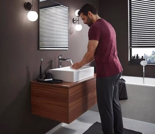 Detailbild 4073800 Hansgrohe Mitigeur monocommandé pour lavabo 240 TALIS E diamètre nominal 15 sans garniture de vidage chromé