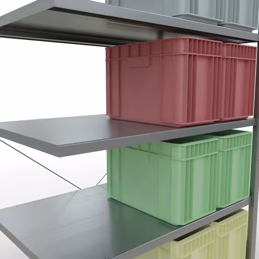 Image du produit n° 14 de l'article étagère complémentaire système enfichable 2000x1300x800 mm, type 250 kg, galvanisée Figure n° 14 de l'article étagère supplémentaire pour système enfichable 2000x1300x800 mm, type 250 kg, galvanisée du groupe de produits système enfichable de la marque Schulte Lagertechnik