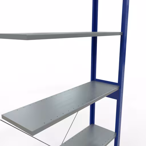 Scaffali aggiuntivi, sistema di scaffali MULTIplus150, 2500 x 1000 x 300 mm (AxLxP), 6 ripiani, traversa, RAL 5010/zincato della categoria scaffali aggiuntivi con GTIN 4004514208866 Scaffali componibili, scaffali, sistema a innesto MULTIplus150, 2500 x 1000 x 300 mm (AxLxP), 6 ripiani, traversa, RAL 5010/zincato della marca Schulte Lagertechnik della gamma sistemi a innesto