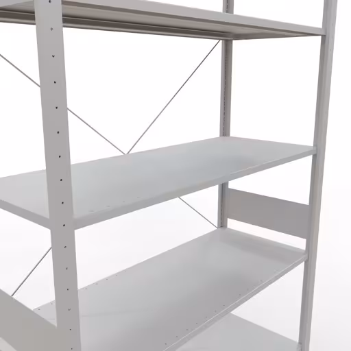Immagine del prodotto n. 7 dell'articolo sistema a innesto ripiano base 3000x1300x500 mm, tipo 150 kg, grigio chiaro dalla gamma di prodotti sistema a innesto della marca Schulte Lagertechnik