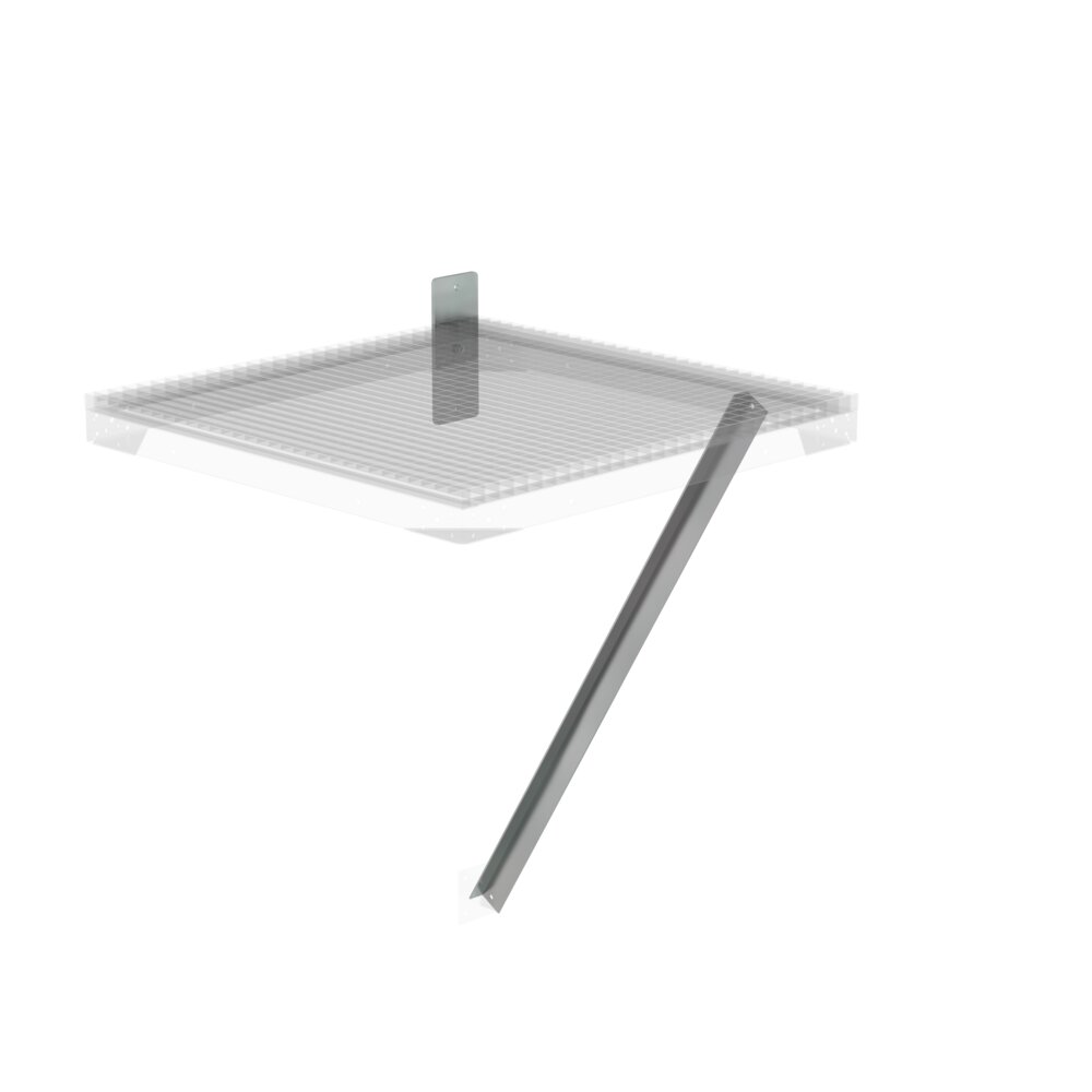 Piastra flangiata e puntone Munk per muratura, profondità 1000 mm, di Günzburger Steigtechnik Piastra flangiata e puntone Munk per piattaforma estensibile dalla categoria Accessori e ricambi per attrezzature di accesso con numero di articolo 060953