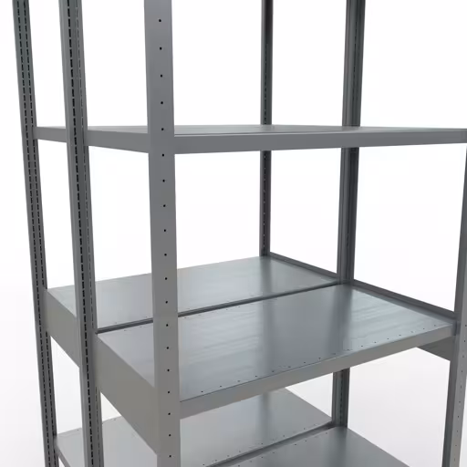 Étagère de base, étagère double, système d'étagères MULTIplus250, 3000 x 1000 x (2x500) mm, 2x7 étagères, galvanisé de Schulte Lagertechnik de la gamme d'étagères