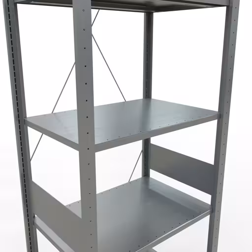 Un'altra vista dell'articolo Scaffale base, scaffale, sistema a innesto MULTIplus150, 3000 x 750 x 500 mm (AxLxP), 7 ripiani, traversa, zincato Un'altra vista dell'articolo scaffale base, scaffale, sistema a innesto MULTIplus150, 3000 x 750 x 500 mm (AxLxP), 7 ripiani, traversa, zincato dalla categoria Sistema a innesto