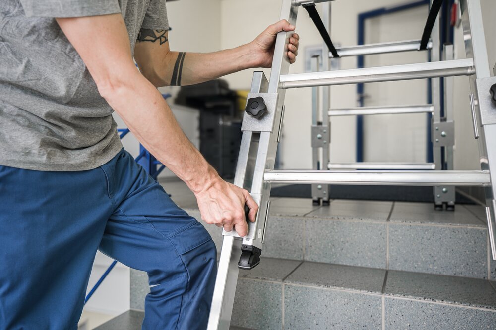 Escabeau à marches Munk 2x5 marches