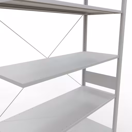 Immagine aggiuntiva dell'articolo sistema a innesto ripiano aggiuntivo 3000x1300x500 mm, tipo 150 kg, grigio chiaro Immagine aggiuntiva dell'articolo sistema a innesto ripiano aggiuntivo 3000x1300x500 mm, tipo 150 kg, grigio chiaro da ripiano aggiuntivo