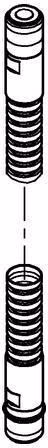 GROHE Flexible de douche 28146 pour combiné de bain 3 trous chromé