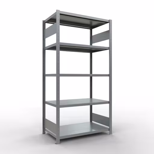 Étagère de base, étagère, système enfichable MULTIplus330, 2000 x 1000 x 600 mm, 5 étagères, galvanisée de Schulte Lagertechnik de la gamme de produits du système enfichable
