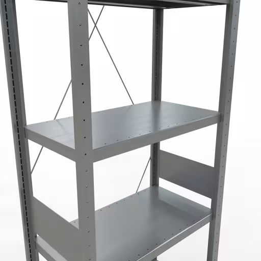 Figura n. 8 dell'articolo scaffale base, scaffale, sistema a innesto MULTIplus250, 3000 x 750 x 400 mm (AxLxP), 7 ripiani, traversa, zincato del gruppo di prodotti sistema a innesto della marca Schulte Lagertechnik