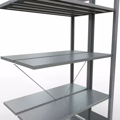 Figura n. 15 dell'articolo scaffale aggiuntivo, scaffale doppio, sistema di scaffali MULTIplus150, 2000 x 1000 x (2x300) mm (AxLxP), 2x5 ripiani, traversa, zincato dal gruppo di prodotti scaffali a scaffali della marca Schulte Lagertechnik