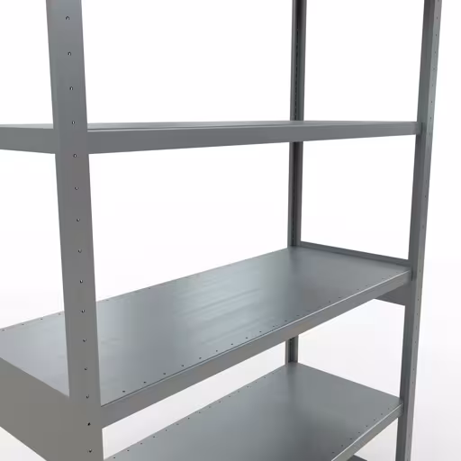 Étagère de base, étagère, système enfichable MULTIplus250, 2500 x 1300 x 500 mm, 6 étagères, galvanisée de Schulte Lagertechnik de la catégorie du système enfichable