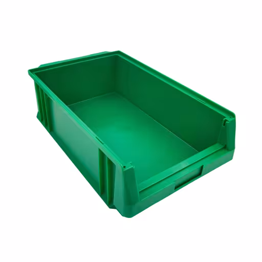 Contenitore aperto, PxLxA 150x315x500 mm, verde, polipropilene della marca Schulte Lagertechnik dal programma scaffalature a scaffale