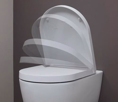 Detailbild 4042985 Set per WC sospeso Duravit ME by Starck, senza bordo, scarico Durafix, bianco, incluso sedile del WC con chiusura ammortizzata