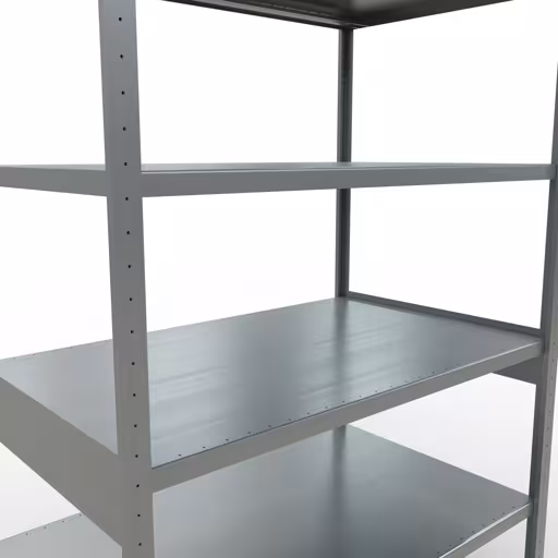 Figura n. 10 dell'articolo scaffale base, scaffale, sistema a innesto MULTIplus250, 2500 x 1300 x 800 mm (AxLxP), 6 ripiani, barre longitudinali, zincato del gruppo di prodotti sistema a innesto della marca Schulte Lagertechnik
