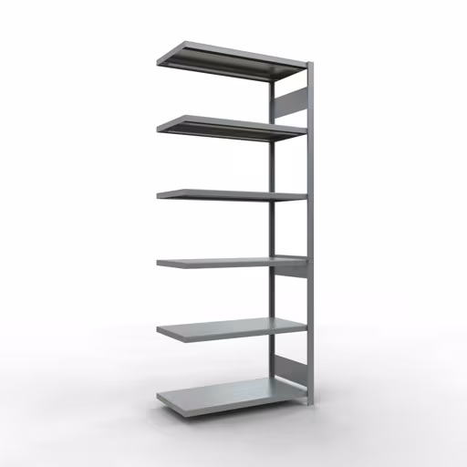 Figura n. 15 dell'articolo scaffale aggiuntivo, scaffale a scaffale, sistema a innesto MULTIplus330, 2500 x 1000 x 500 mm (AxLxP), 6 ripiani, barre longitudinali, zincato del gruppo di prodotti sistema a innesto della marca Schulte Lagertechnik