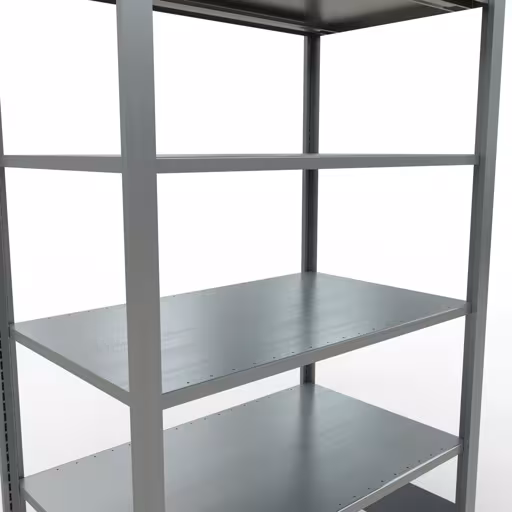 Figure n° 9 de l'article étagère de base, étagère de bureau, système enfichable MULTIplus150, 2000 x 1000 x 600 mm, 6 étagères, galvanisées, de la gamme d'étagères de bureau de Schulte Lagertechnik