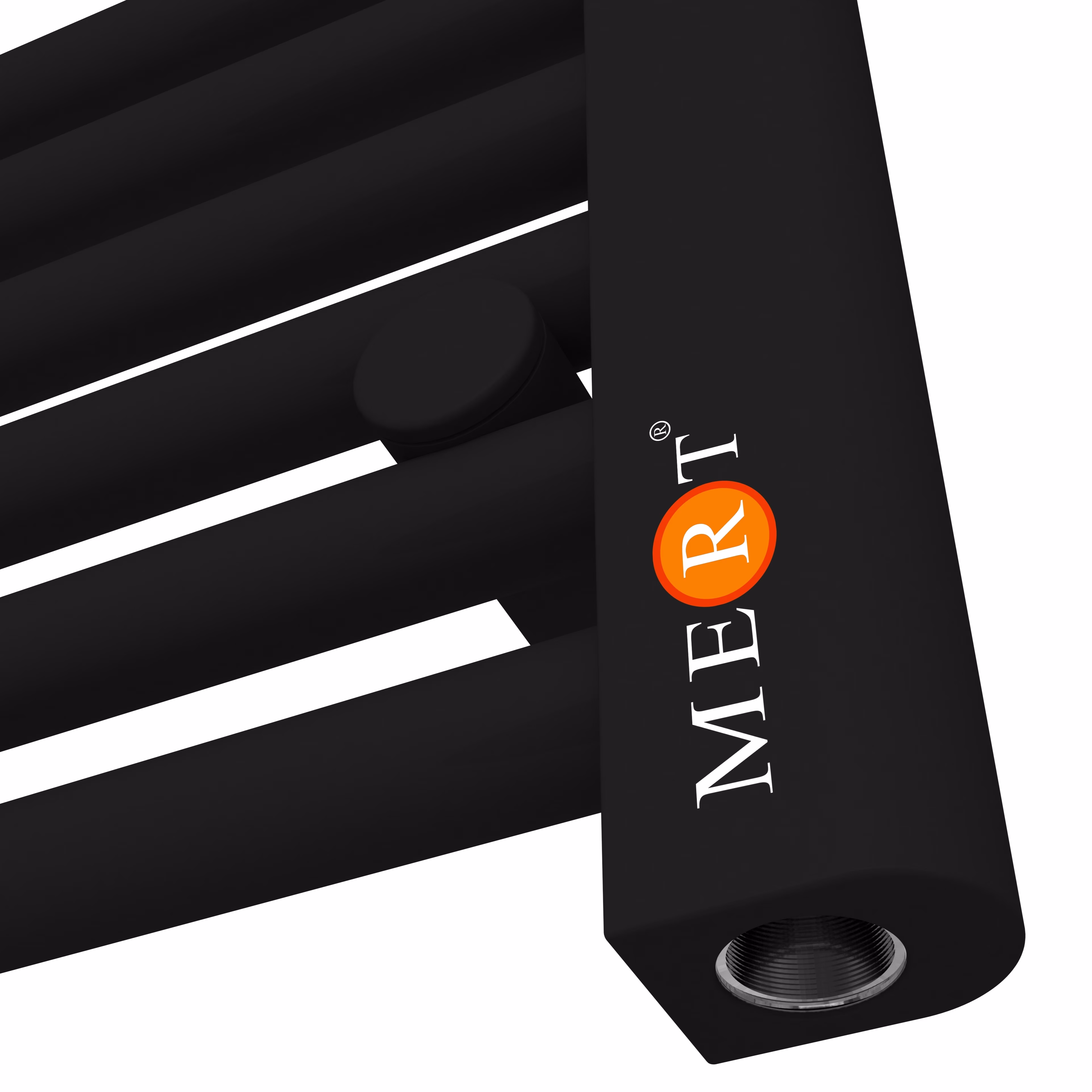 Ohne Text 1466966815478434467 Radiatore per bagno MERT Comfort M, nero diritto, 500x1200 mm