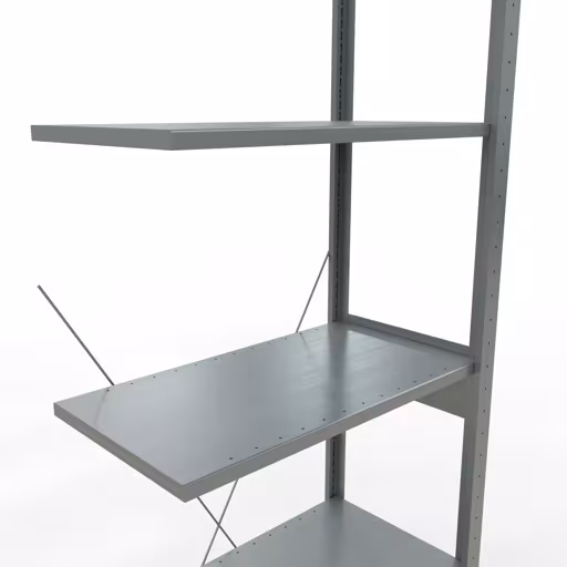 Immagine del prodotto n. 7 dell'articolo Ripiano aggiuntivo, ripiano per scaffali, sistema a innesto MULTIplus150, 2500 x 750 x 400 mm (AxLxP), 6 ripiani, traversa, zincato dalla gamma di prodotti del sistema a innesto della marca Schulte Lagertechnik