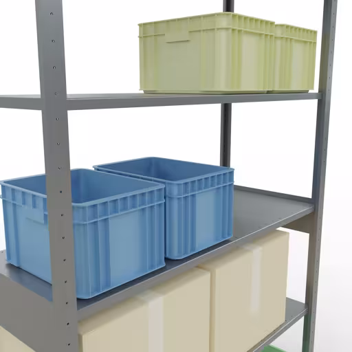 Scaffale base con sistema a innesto 2500x1300x500 mm, tipo 150 kg, zincato della marca Schulte Lagertechnik dalla gamma di prodotti del sistema a innesto