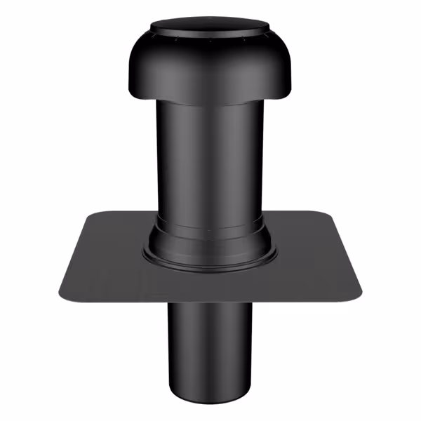 Partie supérieure du ventilateur Flavent Pro pour aérateur de salon en deux parties DN 125 / DN 160 avec manchon bitume de Klöber Partie supérieure du ventilateur Flavent Pro pour la ventilation et l'évacuation des pièces d'habitation en deux parties, passages de toit isolés, réf. KF7021-1215