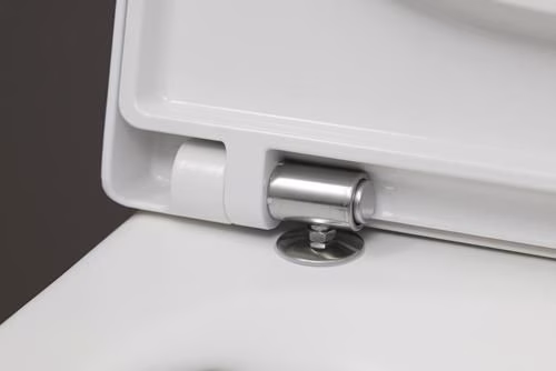 Duravit Wand-WC-Set ME by Starck, rimless, Durafix Tiefspüler, weiß, inklusive WC-Sitz mit Absenkautomatik