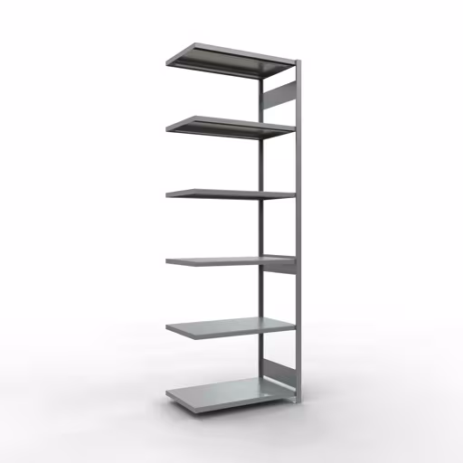 Rayonnage supplémentaire, étagère, système enfichable MULTIplus250, 3000 x 1000 x 600 mm (HxLxP), 7 étagères, barres de longueur, galvanisé, étagère supplémentaire, réf. 12967-LR