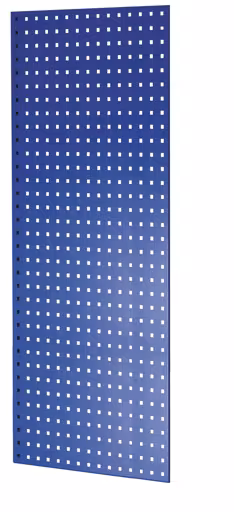Panneau latéral perforé, 90 x 1300 x 600 mm (H x P), bleu gentiane RAL 5010 de Schulte Lagertechnik Panneau latéral perforé, 90 x 1300 x 600 mm (H x P), RAL 5010 bleu gentiane, accessoires, réf. 35675-B