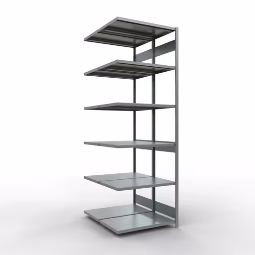 Scaffale aggiuntivo, scaffale doppio, sistema a innesto per scaffali MULTIplus250, 3000 x 1000 x (2x600) mm (AxLxP), ripiani 2x7, barre longitudinali, zincato di Schulte Lagertechnik con l'articolo n. 17967