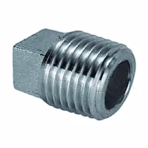 Bouchons Atusa en acier inoxydable sans rebord n° 291, raccords filetés en acier inoxydable, réf. I291600A