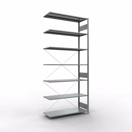 Étagère supplémentaire pour système enfichable 3000x1300x500 mm, type 150 kg, galvanisée de Schulte Lagertechnik de la catégorie des systèmes enfichables