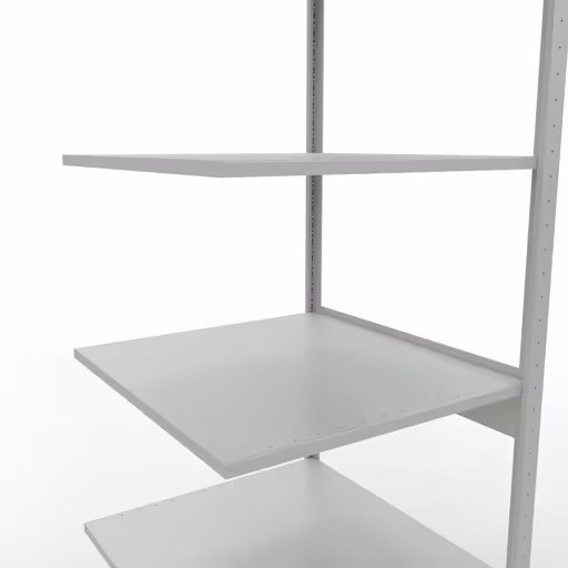 Rayonnage supplémentaire, étagère, système enfichable MULTIplus150, 2500 x 750 x 800 mm, 6 étagères, gris clair RAL 7035 de Schulte Lagertechnik de la catégorie des systèmes enfichables