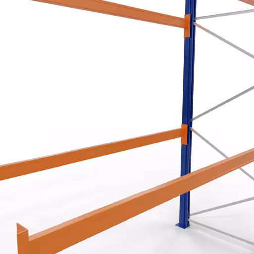 Produktbild Nr 9 des Artikels Palettenanbauregal 1 Feld 2700 mm - 5000x1100mm,HxT,4 Holme (2400kg) Abbildung Nr 9 des Artikels Palettenanbauregal 1 Feld 2700 mm - 5000x1100mm,HxT,4 Holme (2400kg) aus der Produktgruppe Palettenregale von der Marke Schulte Lagertechnik