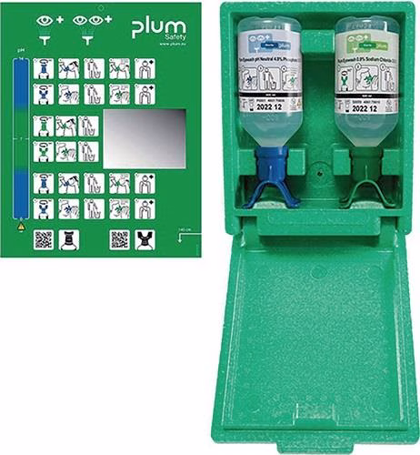 Stazione di emergenza oculare DUO 1x0,5l pH neutro DUO, soluzione per lavaggio oculare 1x0,5l DUO PLUM della categoria docce e lavaggi oculari con codice articolo 4000386433