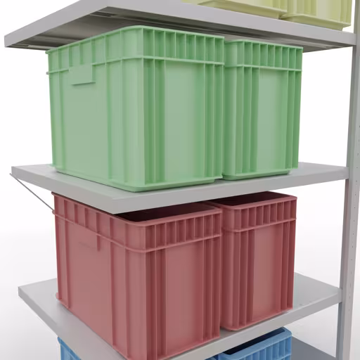 , Étagère MULTIplus250 système enfichable, 2000 x 1000 x 800 mm, 5 étagères, RAL 7035 gris clair de Schulte Lagertechnik avec le numéro d'article. 32885