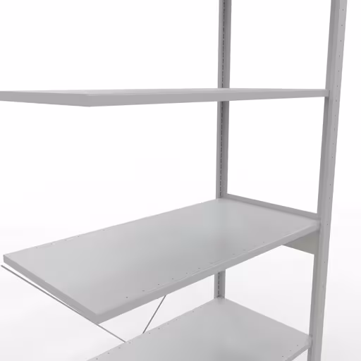 Image du produit n° 15 de l'article Rayonnage complémentaire, rayonnage à étagères, système enfichable MULTIplus150, 2500 x 1000 x 500 mm, 6 tablettes, traverse, RAL 7035 gris clair Figure n° 15 de l'article, système d'étagères enfichables MULTIplus150, 2500 x 1000 x 500 mm, 6 étagères, RAL 7035 gris clair du groupe de produits système enfichable de Schulte Lagertechnik