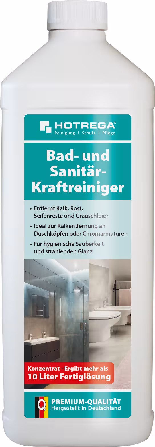 Detergente potente per bagni e sanitari (concentrato) di Hotrega Detergente potente per bagno e sanitari (concentrato), detergente per sanitari, art. n. H150170001