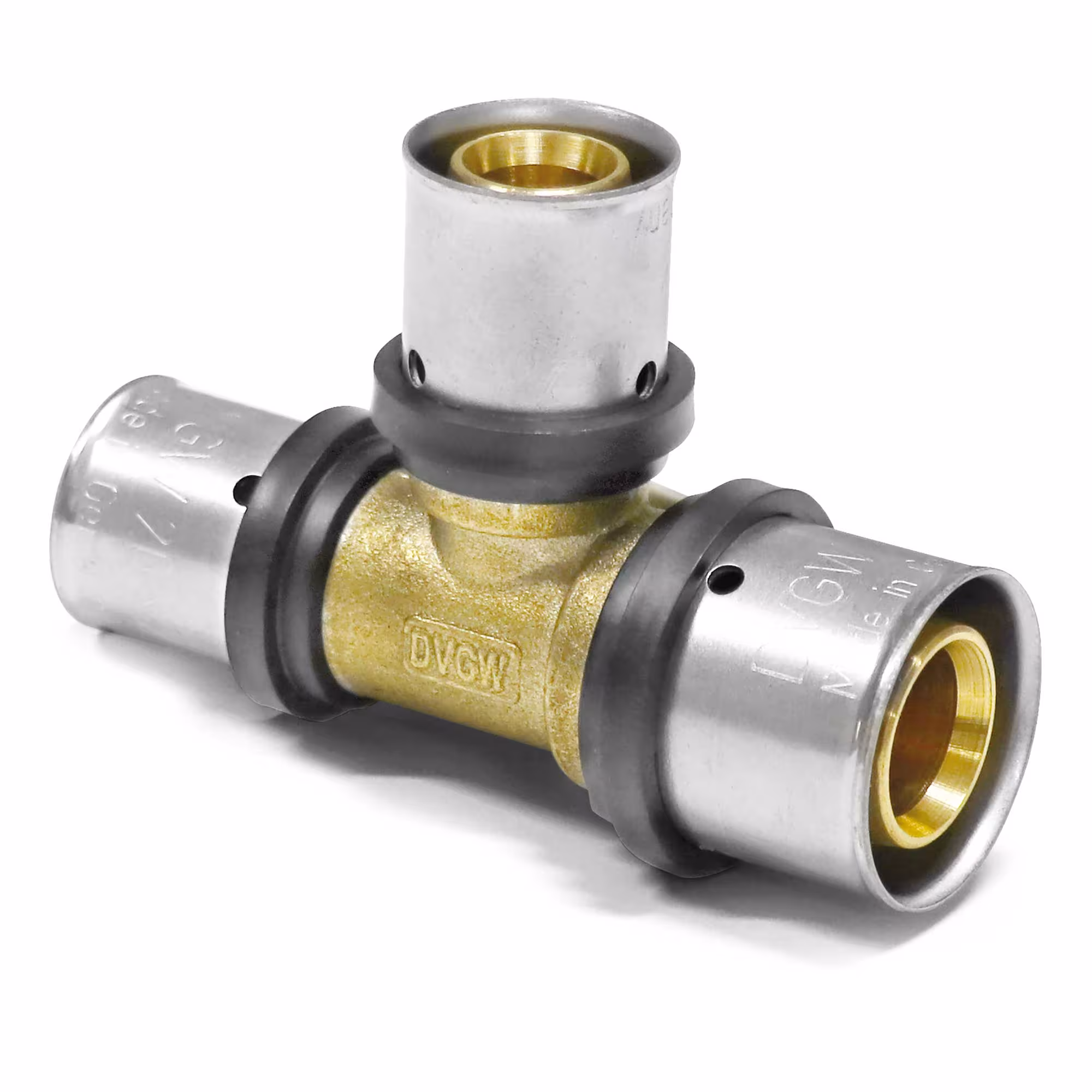 Pressa Pipetec pezzo a T ridotto su entrambi i lati 32 x 3 mm - 32 x 3 mm - 20 x 2 mm di Pipetec Raccordo a T ridotto, raccordi a pressare, articolo n. PFT323220