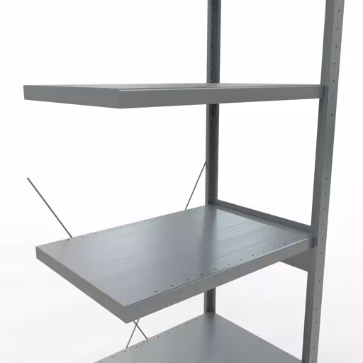 Immagine del prodotto n. 15 dell'articolo Scaffali aggiuntivi, scaffali, sistema a innesto MULTIplus250, 2500 x 750 x 500 mm (AxLxP), 6 ripiani, traversa, zincato Figura n. 15 dell'articolo scaffale aggiuntivo, scaffale a scaffale, sistema a innesto MULTIplus250, 2500 x 750 x 500 mm (AxLxP), 6 ripiani, traversa, zincato del gruppo di prodotti sistema a innesto della marca Schulte Lagertechnik