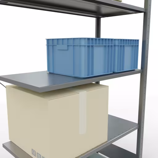 Immagine aggiuntiva dell'articolo Ripiano aggiuntivo, ripiano per ripiano, sistema a innesto MULTIplus85, 2000 x 1000 x 500 mm (AxLxP), 5 ripiani, traversa, zincato da ripiano aggiuntivo