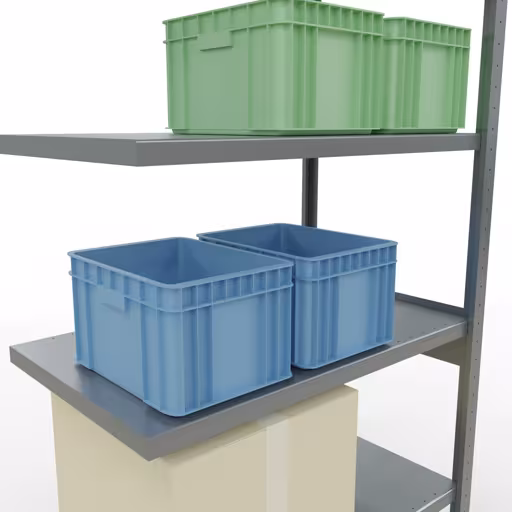 Figure n° 11 de l'article étagère complémentaire, étagère, système enfichable MULTIplus330, 2500 x 1000 x 600 mm, 6 étagères, galvanisées du groupe de produits système enfichable de Schulte Lagertechnik