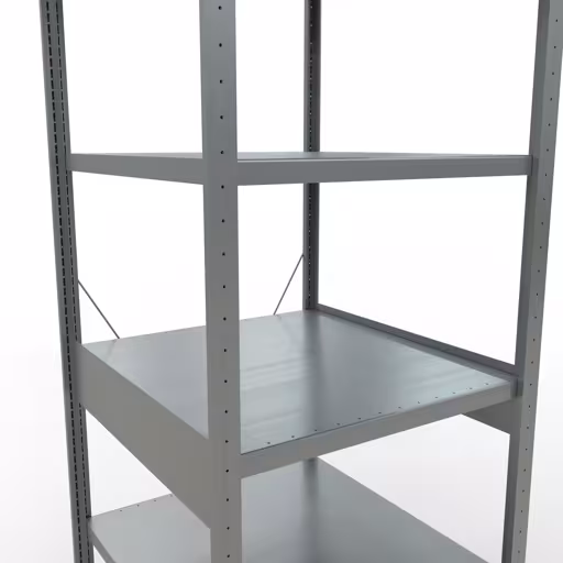 Figura n. 12 dell'articolo scaffale base, scaffale, sistema a innesto MULTIplus250, 2500 x 750 x 800 mm (AxLxP), 6 ripiani, traversa, zincato del gruppo di prodotti sistema a innesto della marca Schulte Lagertechnik