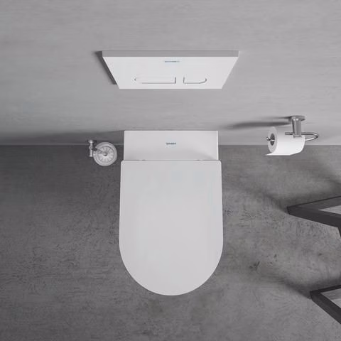 Detailbild 4043000 Set per WC sospeso Duravit ME by Starck, senza bordo, scarico Durafix, bianco, incluso sedile del WC con chiusura ammortizzata
